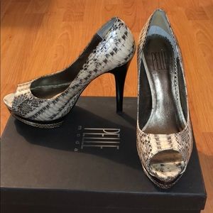 Snake Print high heels
